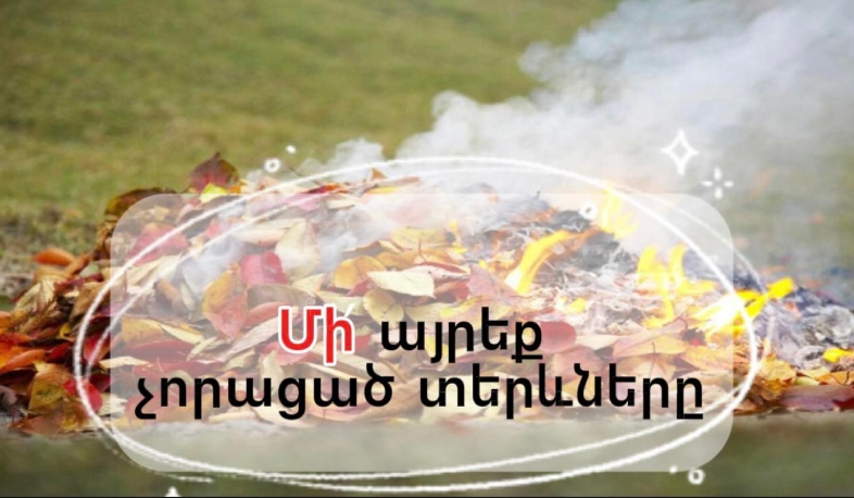 Տերևների այրումն արտազատում է մանր փոշիներ, ծխային գազեր և քիմիական միացություններ․ ՀՎԿԱԿ