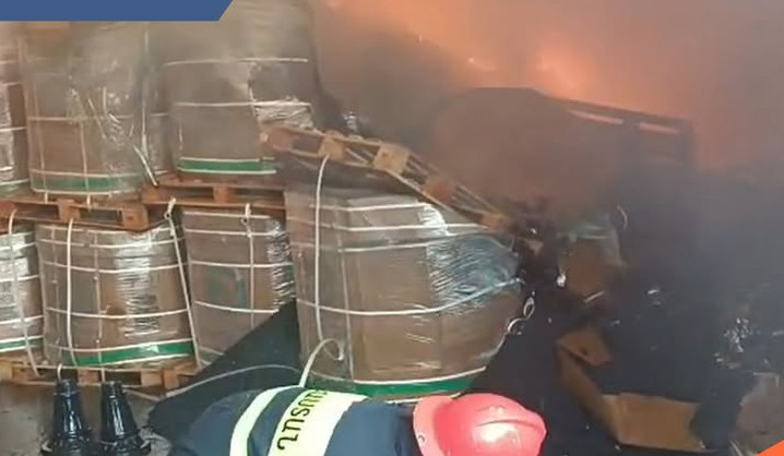 Տաշիր քաղաքում գտնվող գործարանի պահեստում հրդեհ է բռնկվել