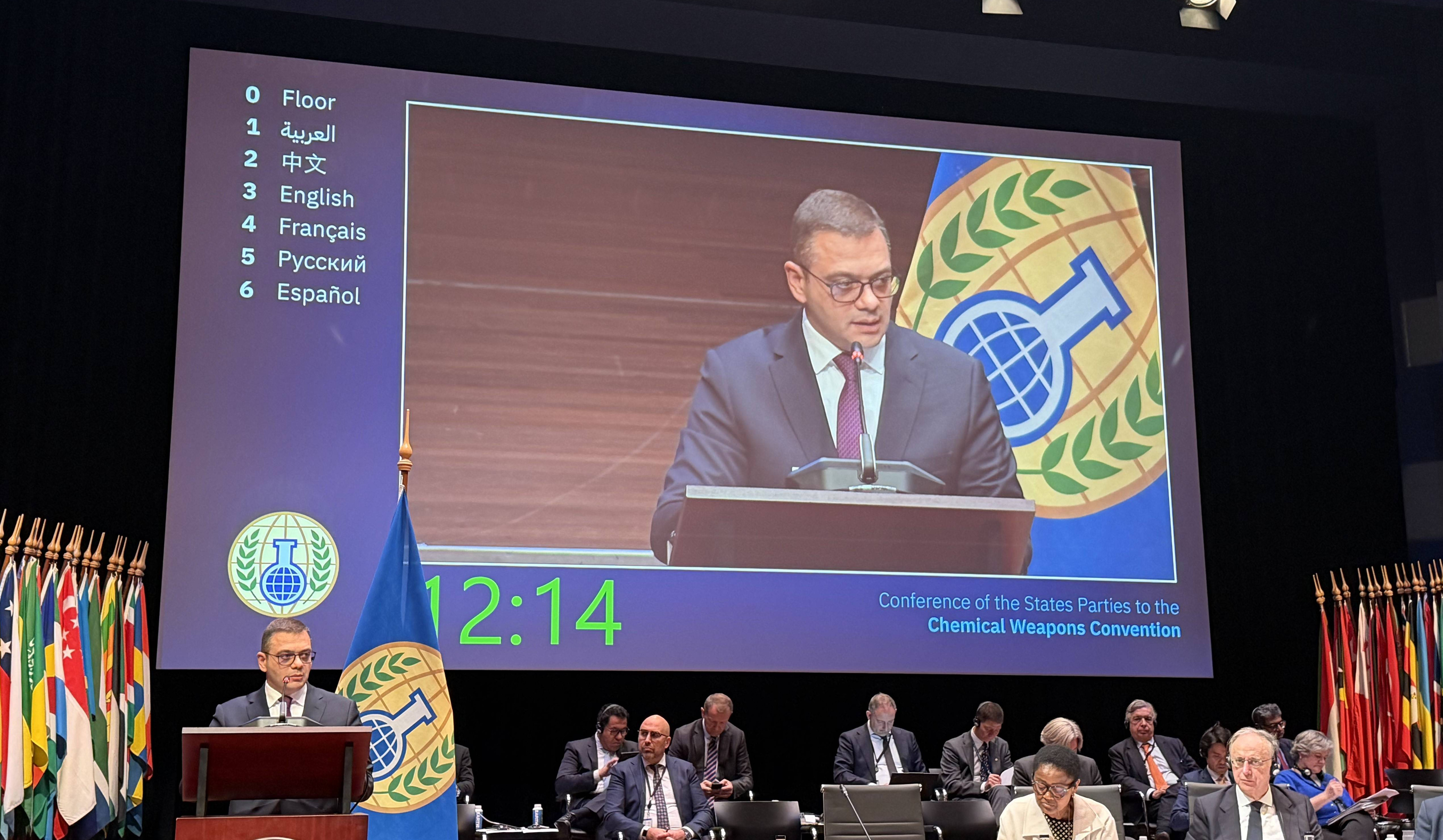 Վերահաստատվել է Հայաստանի հանձնառությունը Քիմիական զենքի կոնվենցիայի դրույթներին և նպատակներին