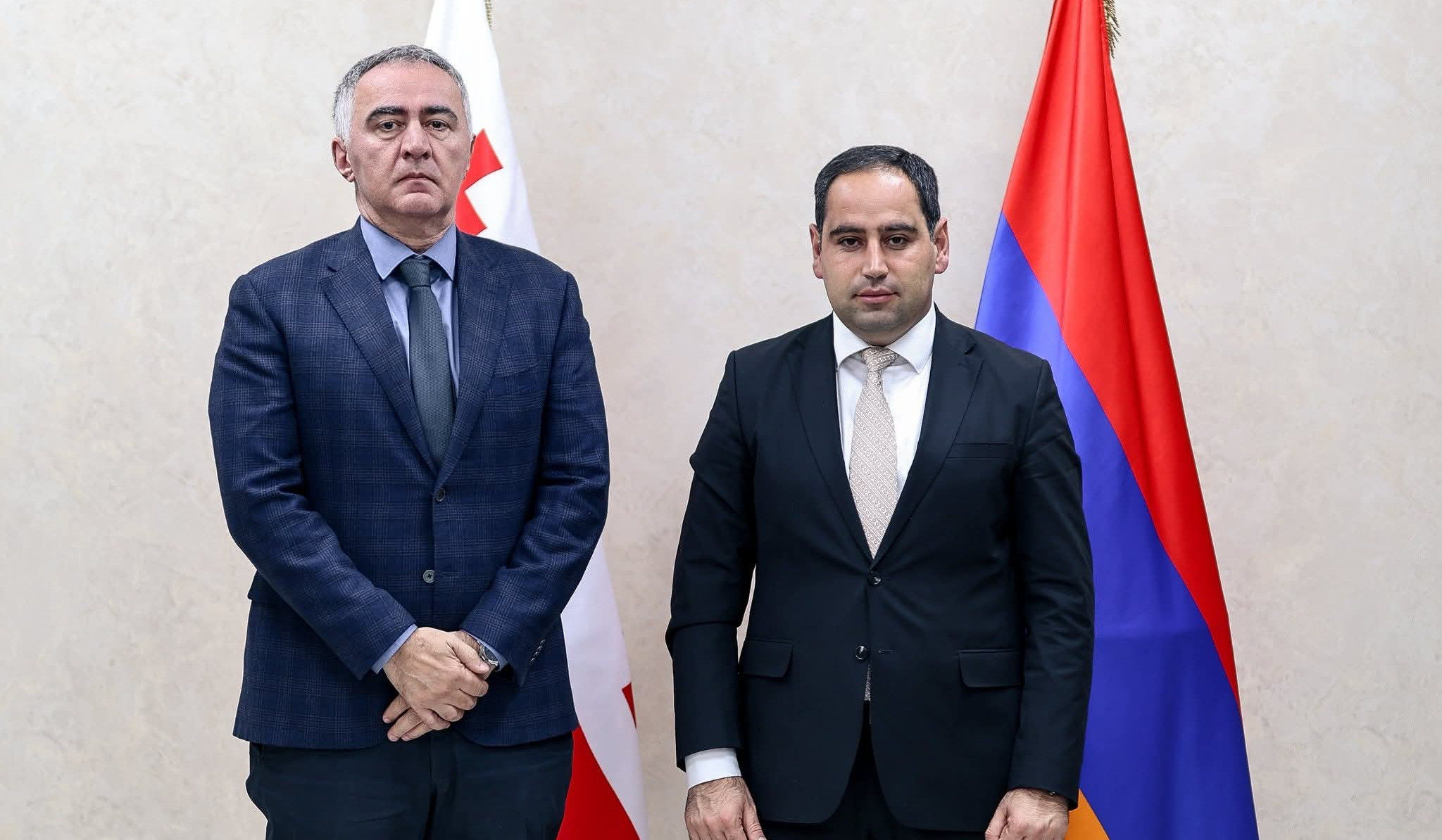 Քննարկվել են համայնքային ենթակառուցվածքային ծրագրեր. Դավիթ Խուդաթյանը հանդիպել է Վրաստանի իր գործընկերոջ հետ