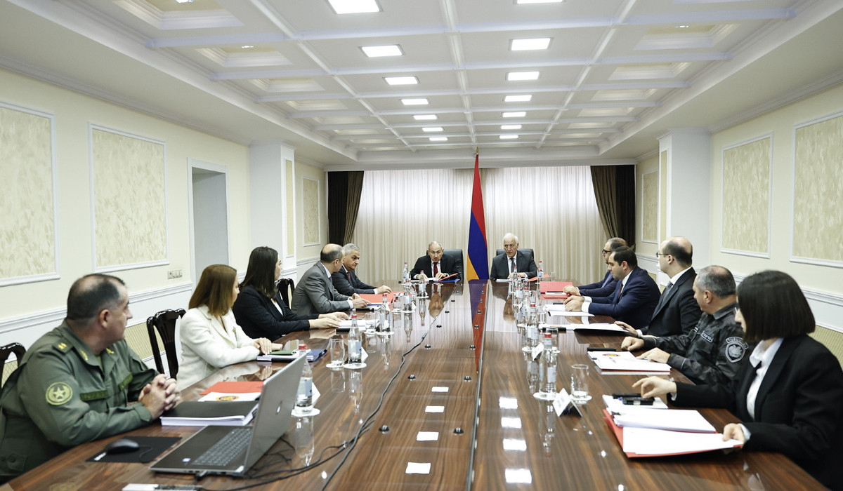 Meeting of Security Council held under chairmanship of Nikol Pashinyan