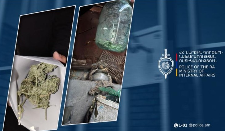 Ապօրինի պահվող թմրամիջոցներ են հայտնաբերվել. Գյումրու 31-ամյա բնակիչը ձերբակալվել է