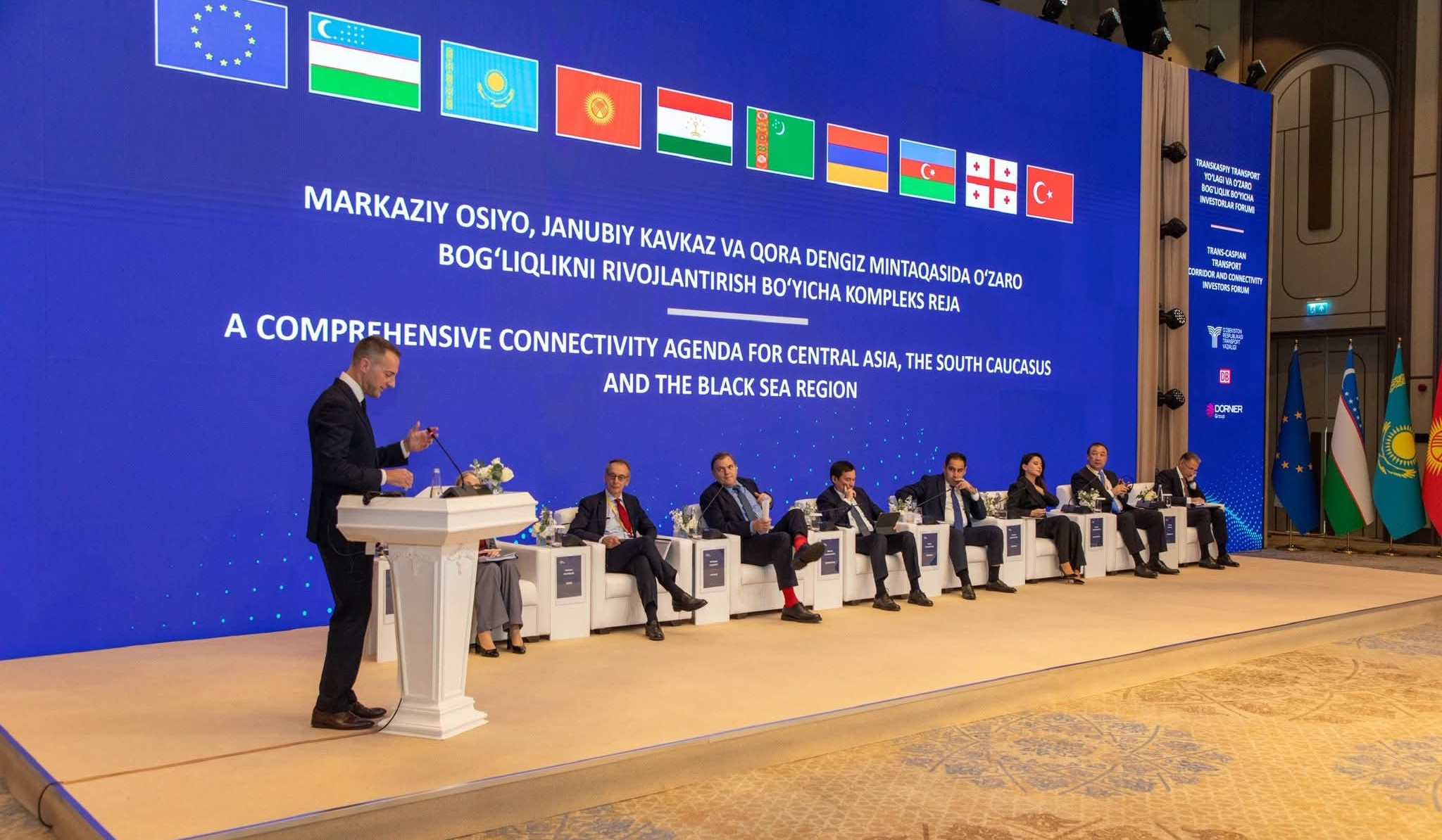 Khudatyan presented Armenia’s transport strategy at Tashkent Conference