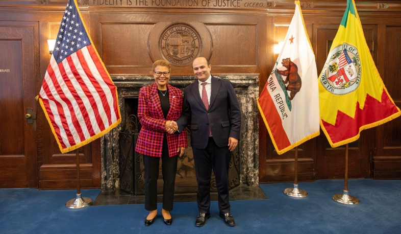 Narek Mkrtchyan met with Mayor of Los Angeles: opportunities for developing bilateral cooperation discussed