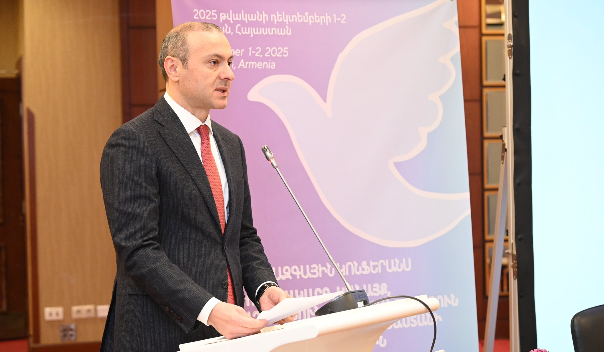 Peace and security cannot be sustainable if women's voices are not heard in processes of building them: Armen Grigoryan