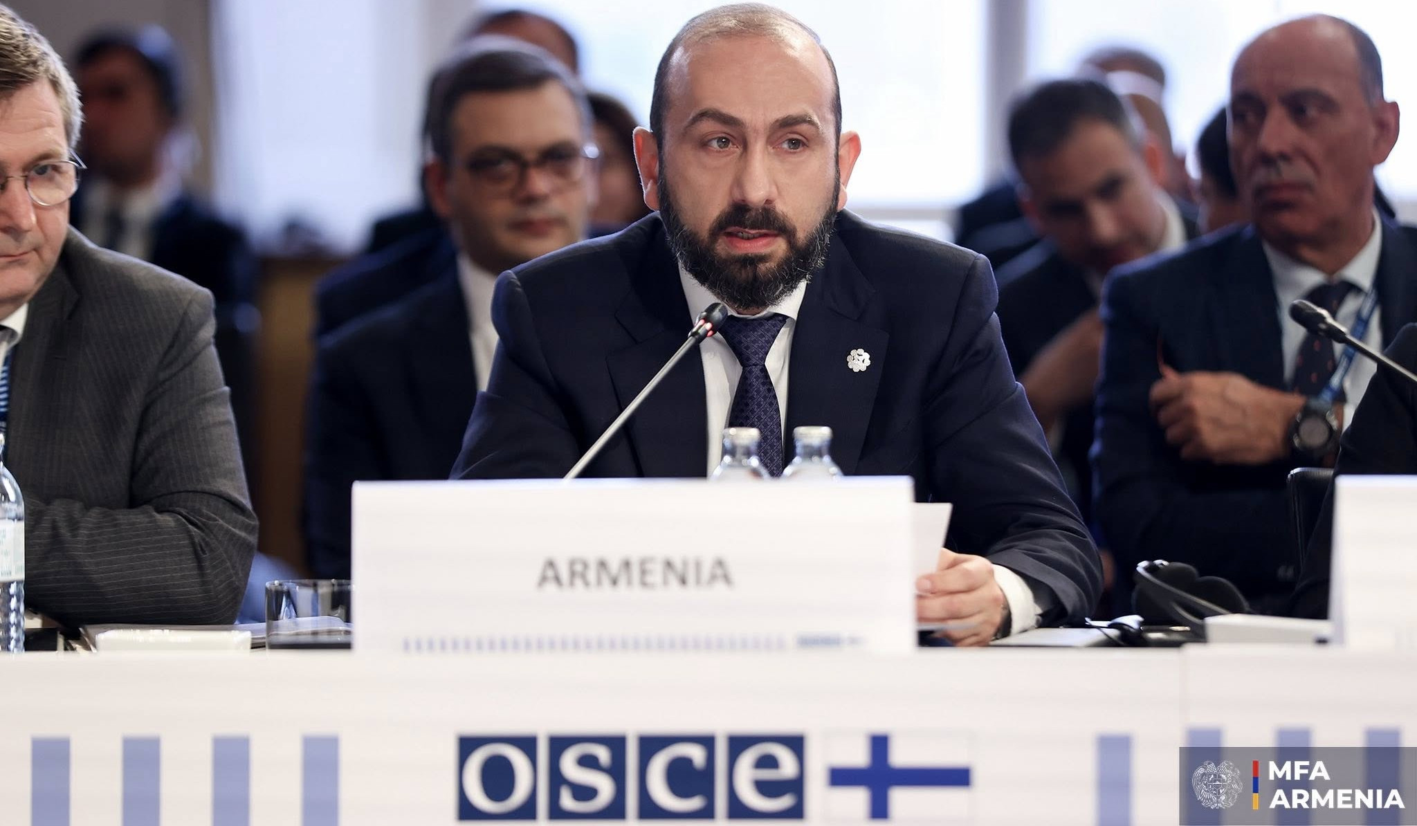 Hybrid threats aim not only to weaken state institutions, but also to undermine democratic way of life, Mirzoyan at OSCE
