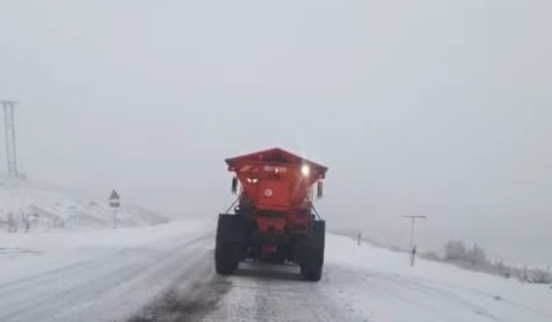 «Զանգեր»-Գորայք հատվածում ձյուն է տեղում