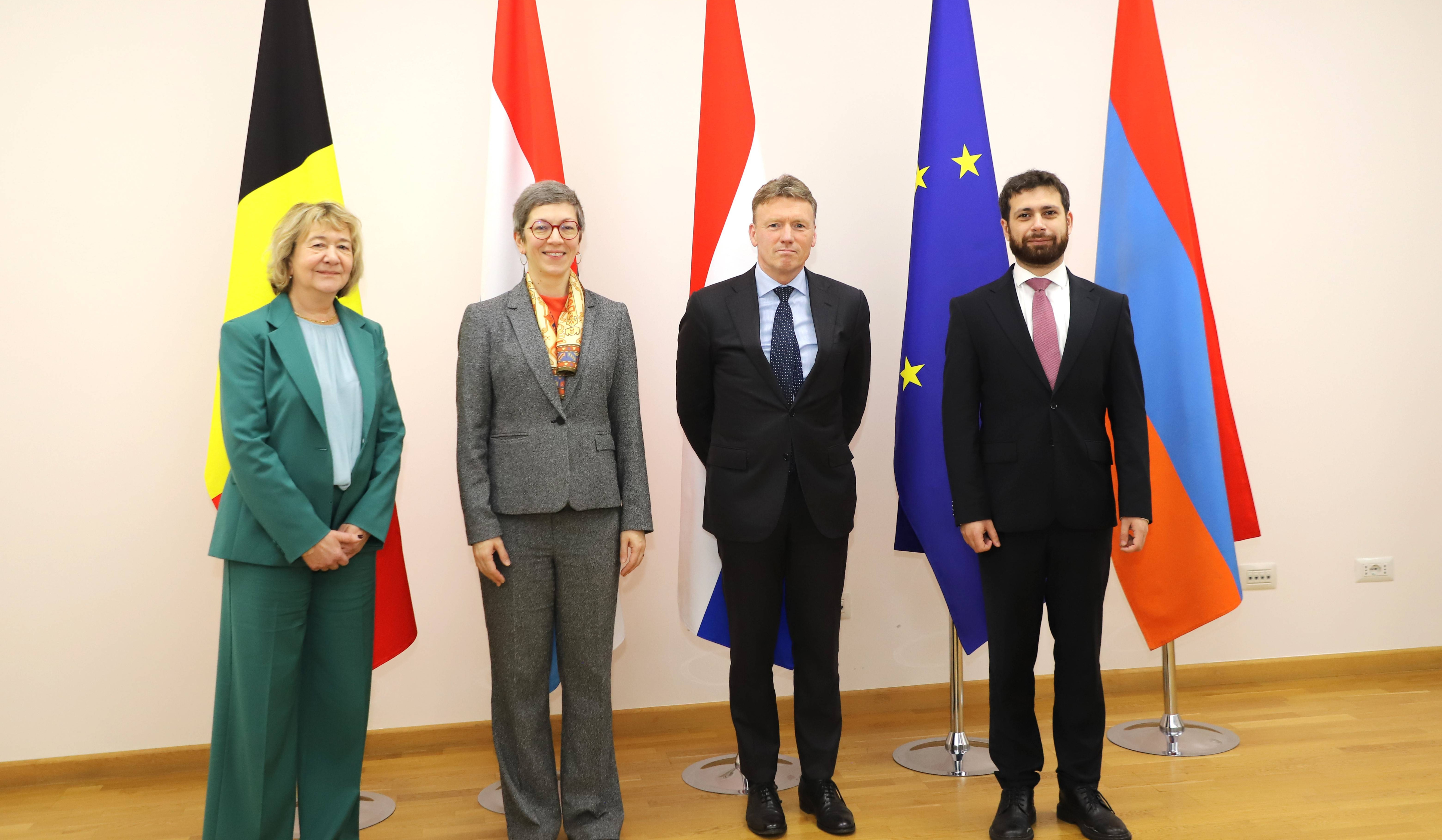 Vahan Kostanyan Benilüks xarici işlər nazirliklərinin siyasi direktorları ilə görüşüb