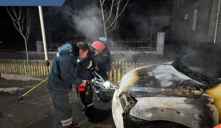 Կապանում ավտոմեքենա է այրվել