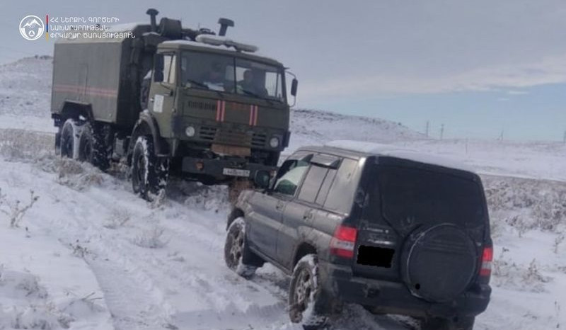 Արգելափակումից դուրս է բերել 65 տրանսպորտային միջոց, 94 քաղաքացու ցուցաբերվել է համապատասխան օգնություն