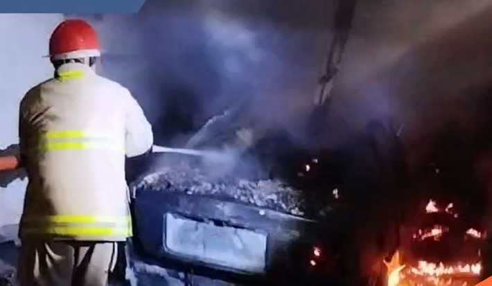 Լեռնաձոր գյուղում այրվել են ավտոտնակն ու ներսում կայանած «Օպել»-ը