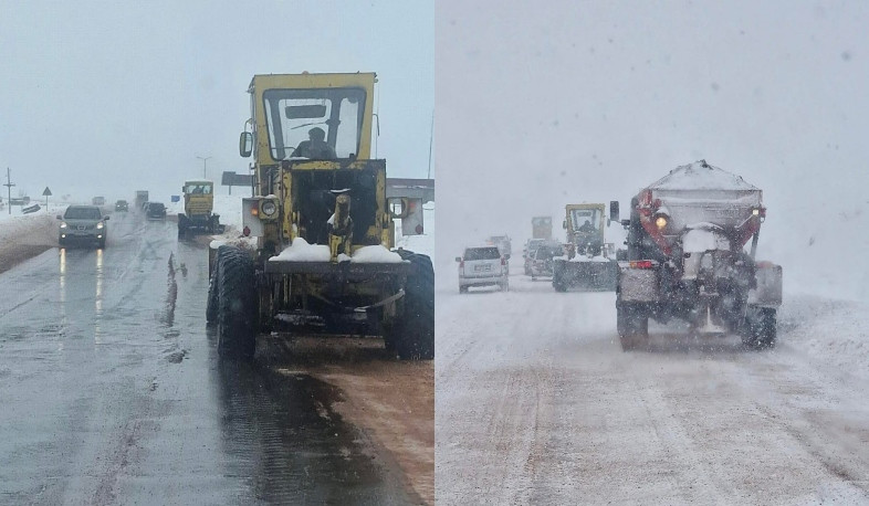 Ձմեռային սպասարկման աշխատանքներ՝ Ապարանի տարածաշրջանի ճանապարհներին