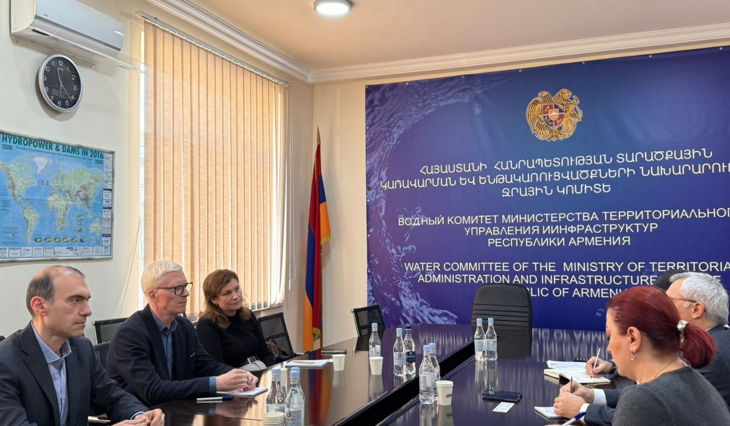 Ջրային կոմիտեի նախագահն ու EU4Sevan+ ծրագրի ղեկավարները քննարկել են նոր ծրագրի չորս բաղադրիչները