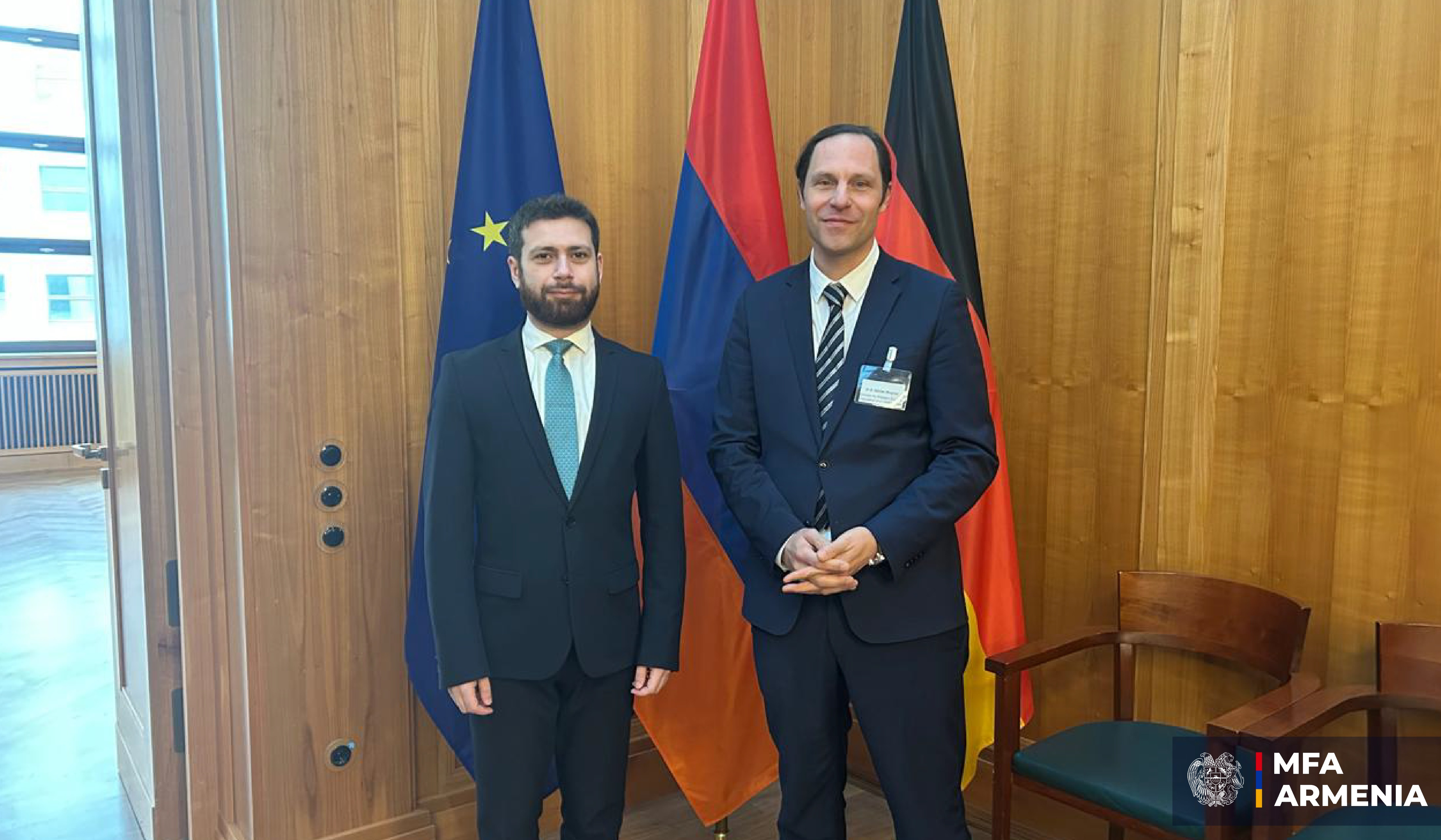 Վահան Կոստանյանը և Գերմանիայի ԱԳՆ հանձնակատարը անդրադարձել են ՀՀ-ԵՄ ռազմավարական գործընկերության օրակարգին առնչվող հարցերի