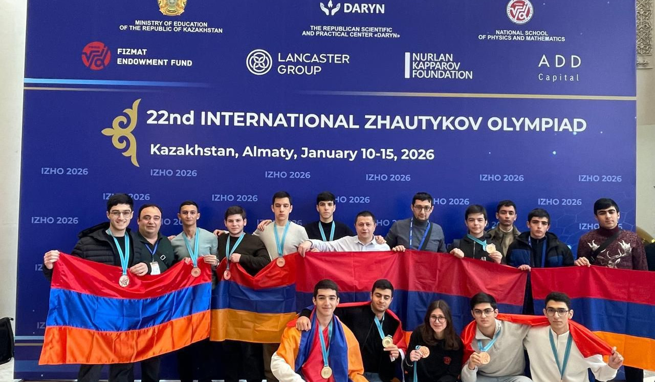 Ժաուտիկովյան 22-րդ միջազգային օլիմպիադայում ՀՀ դպրոցականներն արժանացել են 4 ոսկե, 2 արծաթե և 15 բրոնզե մեդալների