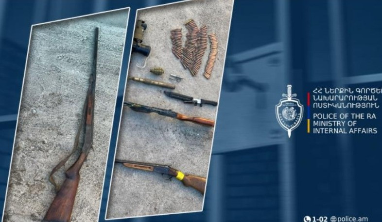 Ապօրինի զենք-զինամթերքի առգրավման հերթական դեպքն են գրանցել Արմավիրի համայնքային ոստիկանները