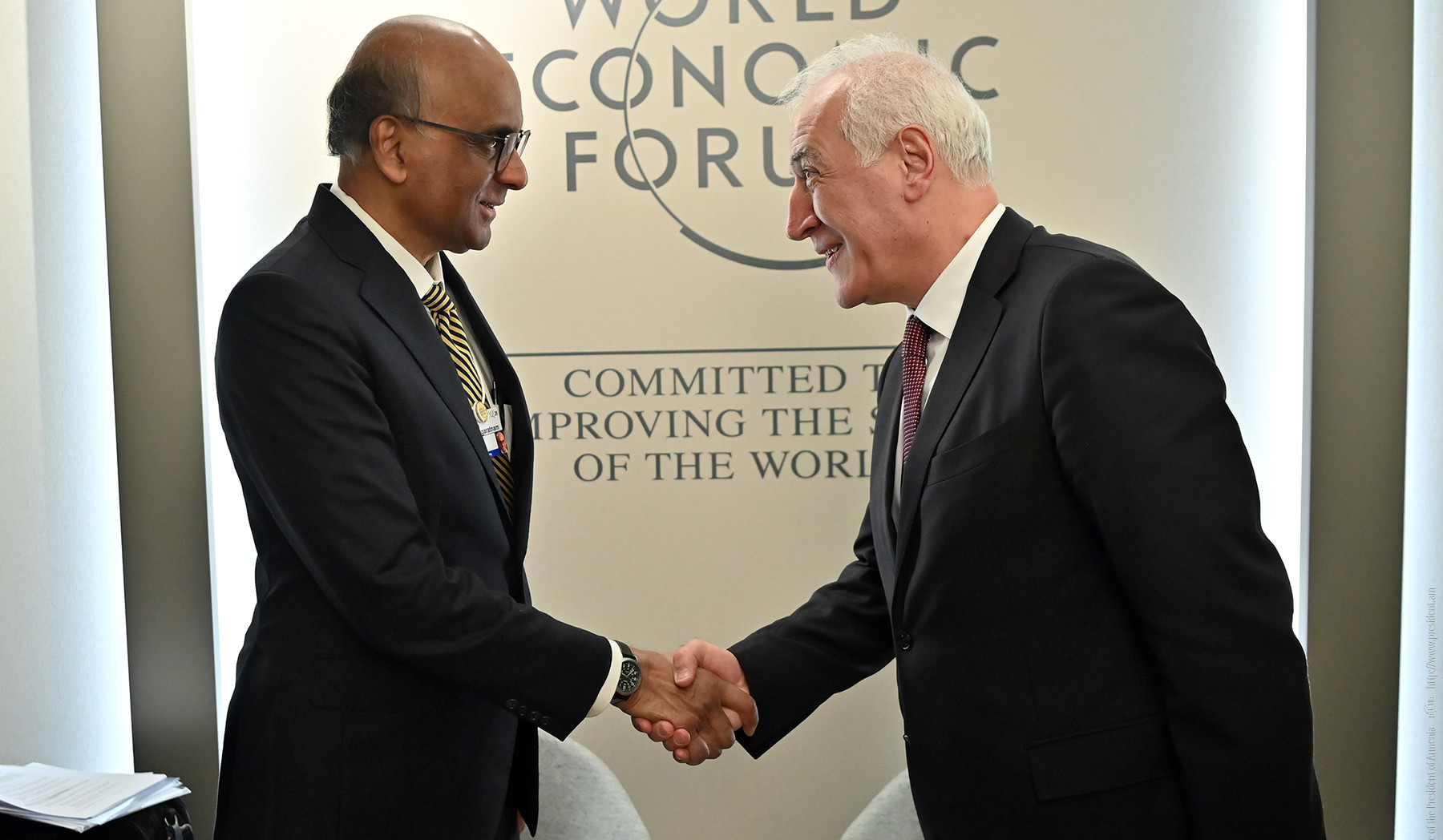 Հայաստանի և Սինգապուրի նախագահները Դավոսում շեշտել են ՏՏ և բարձր տեխնոլոգիաների ոլորտներում գործակցության ընդլայնման ներուժը