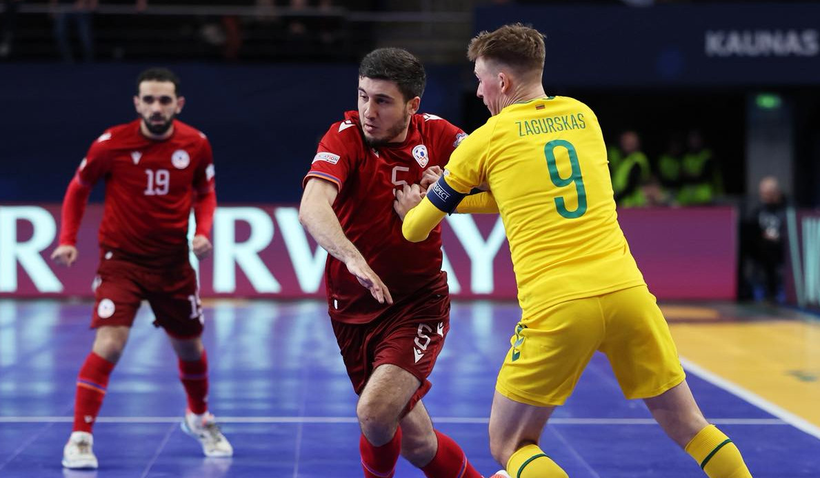 Ֆուտզալի Հայաստանի հավաքականը ոչ-ոքի է խաղացել Լիտվայի ընտրանու հետ