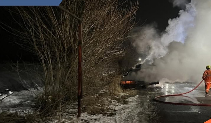 Աղավնատուն գյուղում ավտոմեքենա է այրվել