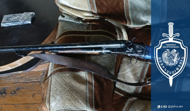 Արմաշ գյուղի բնակչի տանը ապօրինի հրազեն է հայտնաբերվել