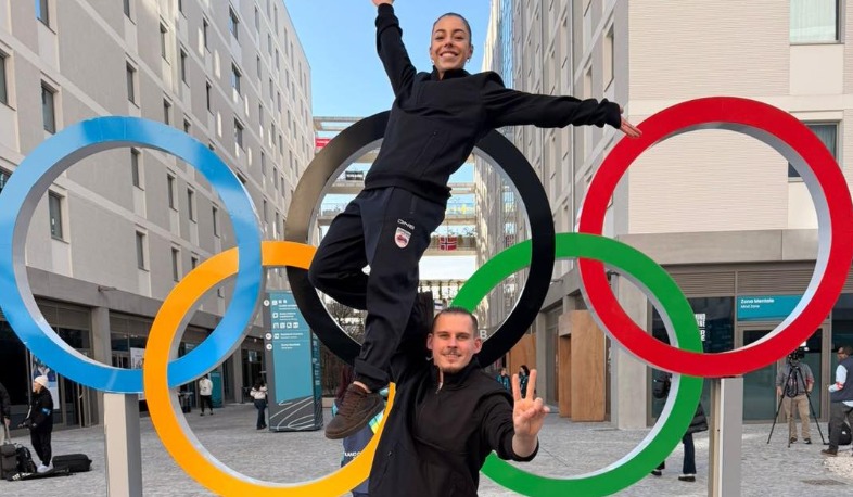 Ձմեռային 25-րդ Օլիմպիական խաղերին Հայաստանը գեղասահք մարզաձևում ներկայացնող սպորտային զույգը Իտալիայում է