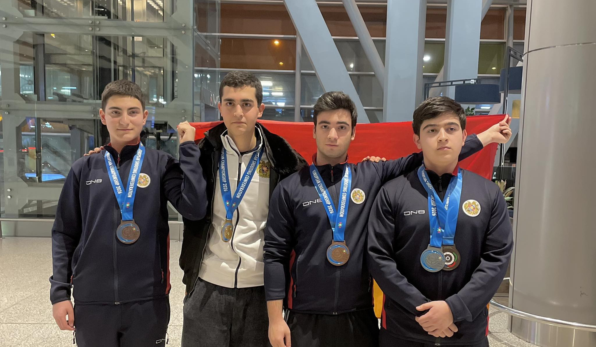 Հրաձգության Հայաստանի պատանեկան հավաքականը Երևան է վերադարձել մեկական ոսկե, արծաթե և բրոնզե մեդալներով