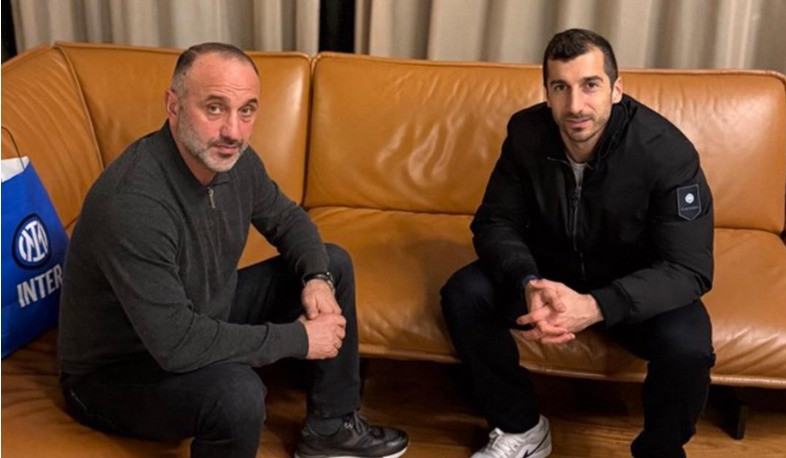 Հայաստանի ազգային հավաքականի գլխավոր մարզիչ Եղիշե Մելիքյանը հանդիպել է Հենրիխ Մխիթարյանի հետ