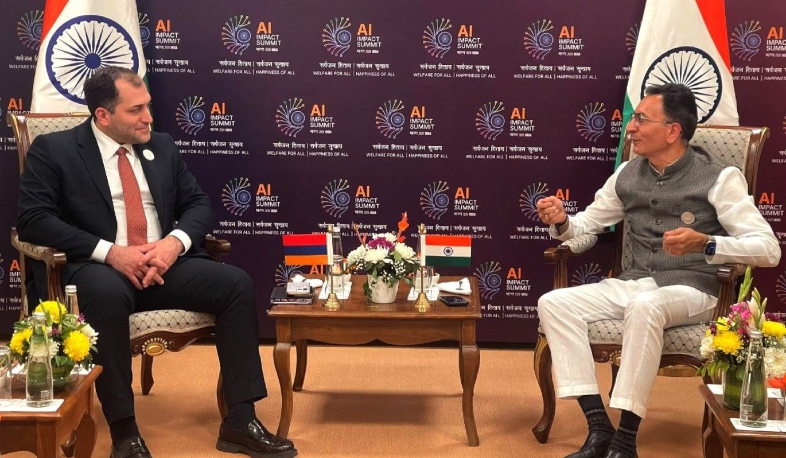 ԲՏԱ նախարարի առաջին տեղակալը հանդիպել է Հնդկաստանի էլեկտրոնիկայի և տեղեկատվական տեխնոլոգիաների պետնախարարին