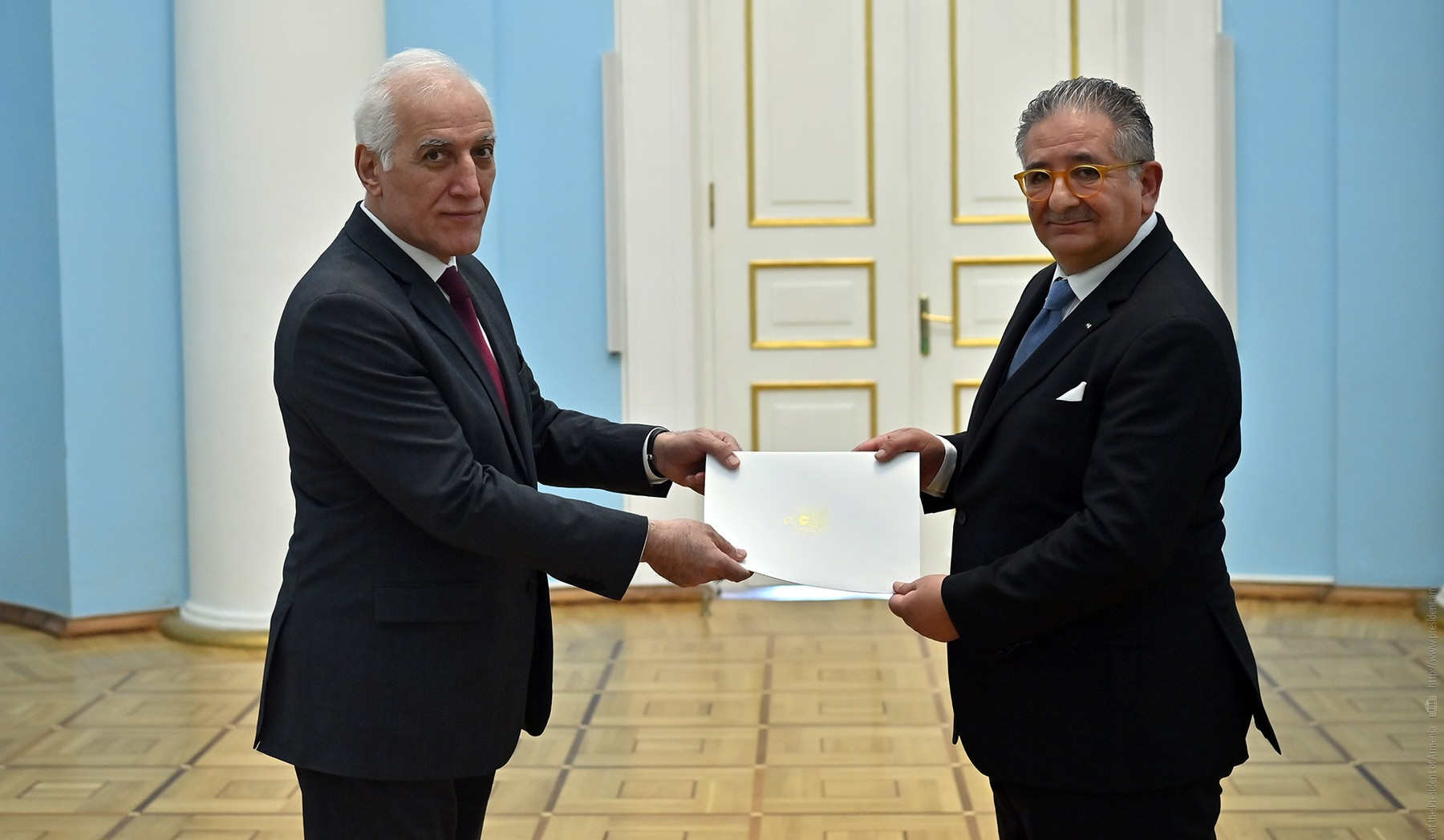 Վահագն Խաչատուրյանին իր հավատարմագրերն է հանձնել ՀՀ-ում Պաղեստինի առաջին արտակարգ և լիազոր դեսպանը