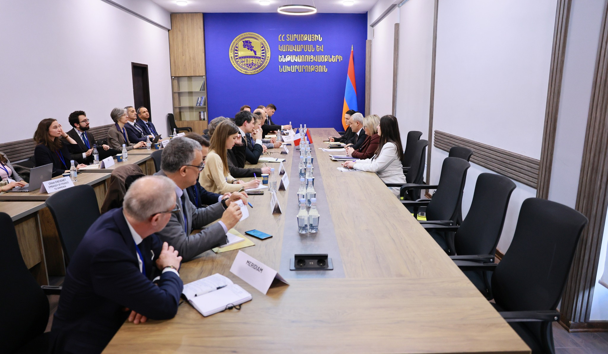 ՏԿԵՆ-ում «Ֆրանսիայի ձեռնարկությունների շարժում» կազմակերպության պատվիրակությանը ներկայացվել են ՀՀ էներգետիկայի ոլորտի ծրագրերը