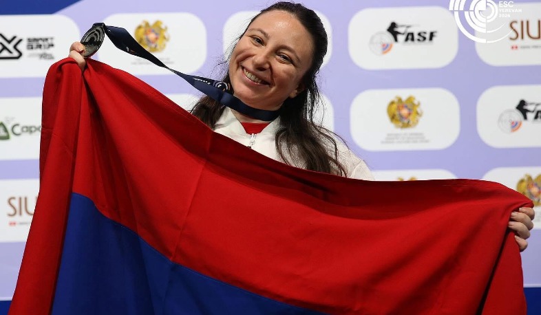 Էլմիրա Կարապետյանը, բալիկին սպասելով, հրաձգության Եվրոպայի փոխչեմպիոն դարձավ․ Անդրեասյան