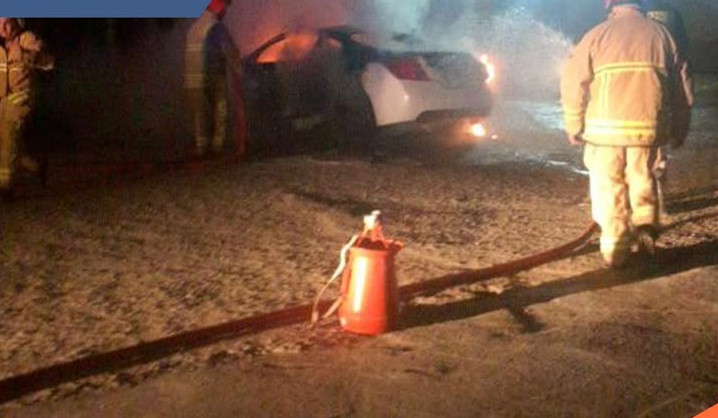 Մեծամորում ավտոմեքենա է այրվել