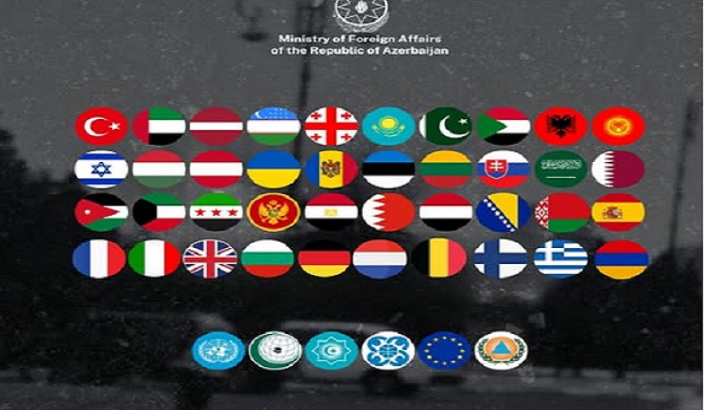 Baku thanked international partners, including Armenia, for support provided to Azerbaijan