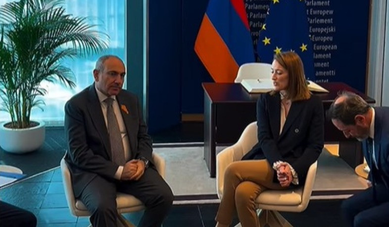 Նիկոլ Փաշինյանը հանդիպում է ունեցել Եվրոպական խորհրդարանի նախագահի հետ