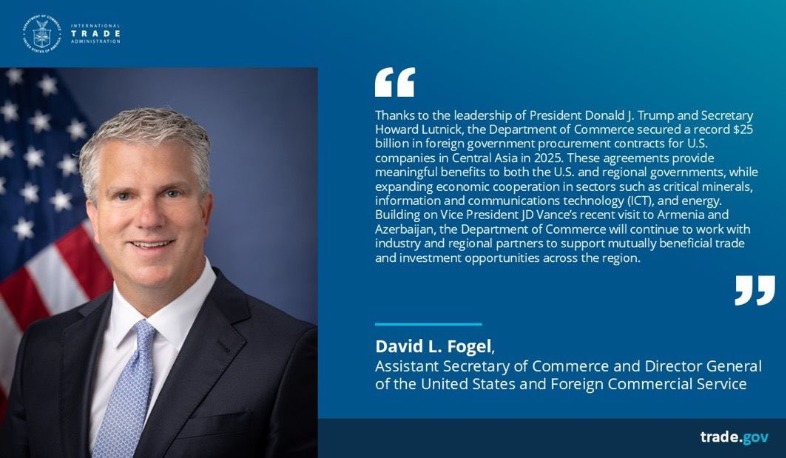 ԱՄՆ առևտրի նախարարությունը կշարունակի համագործակցել․ Ֆոգելը՝ Ջեյ Դի Վենսի՝ ՀՀ այցի ընթացքում ձեռք բերված պայմանավորվածությունների մասին