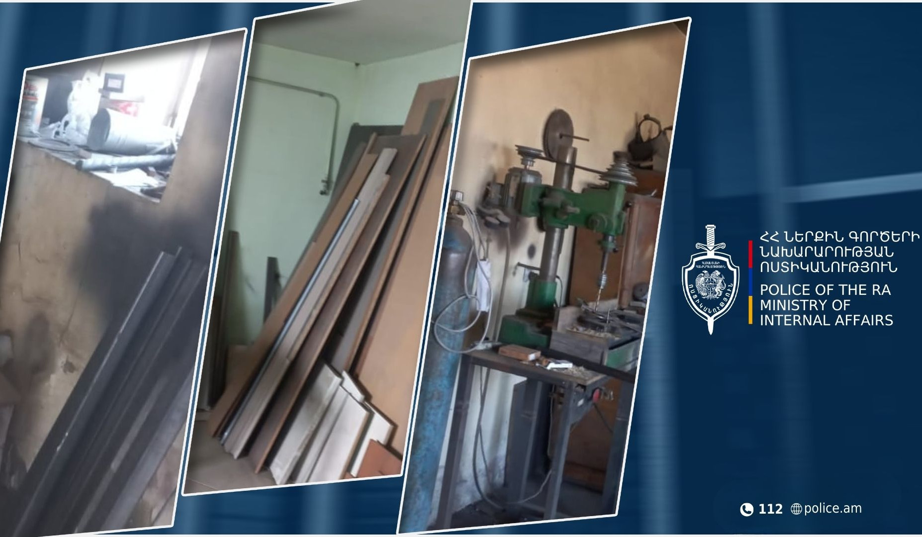 33-ամյա երիտասարդը ապօրինի զբաղվում էր կահույքի արտադրությամբ․ ոստիկանների բացահայտումը