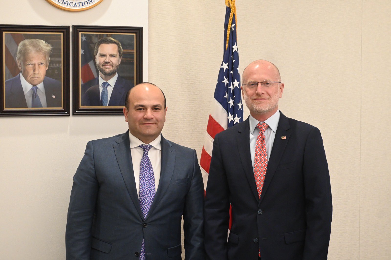 Narek Mkrtchyan, FCC Chairman discuss priorities in the fields of communications and security