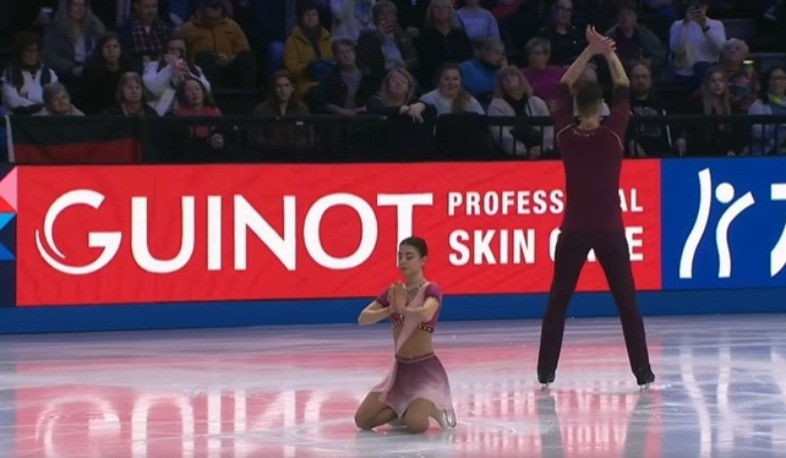 Պատմական արդյունք Հայաստանի գեղասահքում. Կարինա Ակոպովա և Նիկիտա Ռախմանին զույգը՝ աշխարհի գեղասահքի առաջնության լավագույն տասնյակում