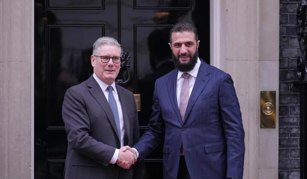 UK's Starmer welcomes Syrian President al-Sharaa at Downing Street