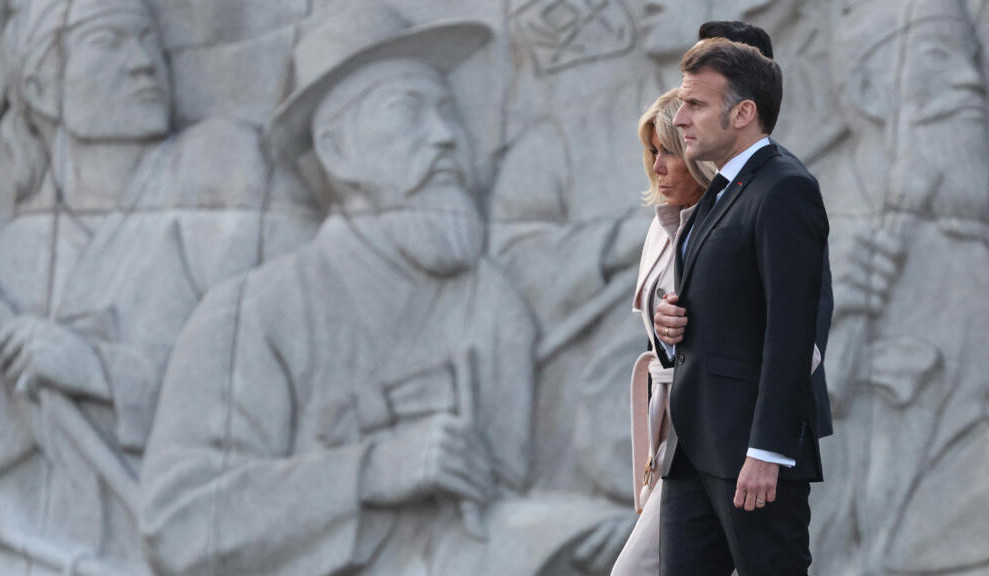 French President Macron arrives for two-day visit to South Korea