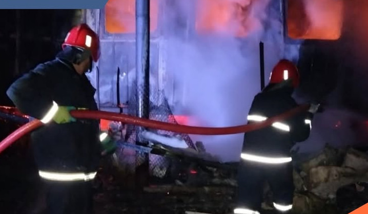 Զորական գյուղում վագոն-տնակ է այրվել