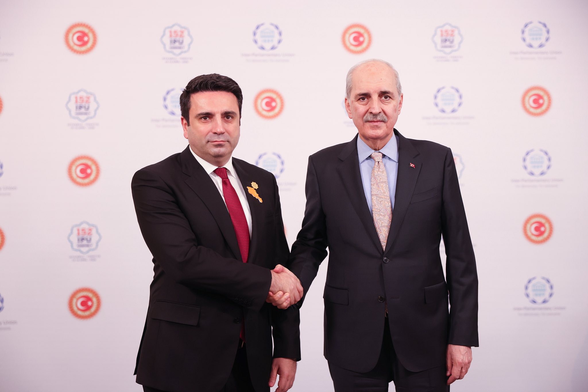 Alen Simonyan again has talks with Speaker of Grand National Assembly of Turkey Numan Kurtulmuş