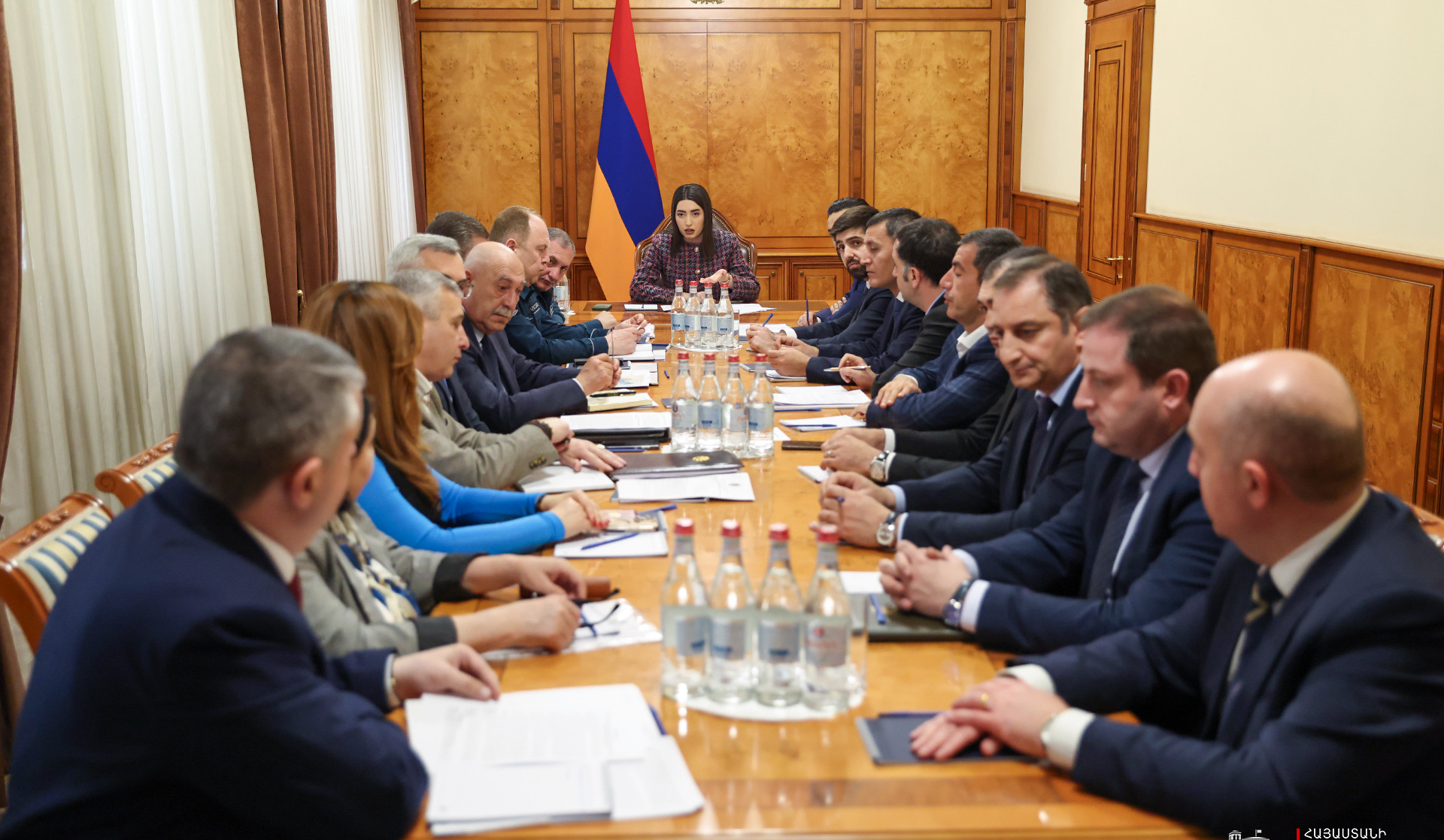 Քննարկվել են գետերի ելքերի հնարավոր աճի և ձյան հալոցքով պայմանավորված հնարավոր հեղեղումների ռիսկերի վերաբերյալ հարցեր