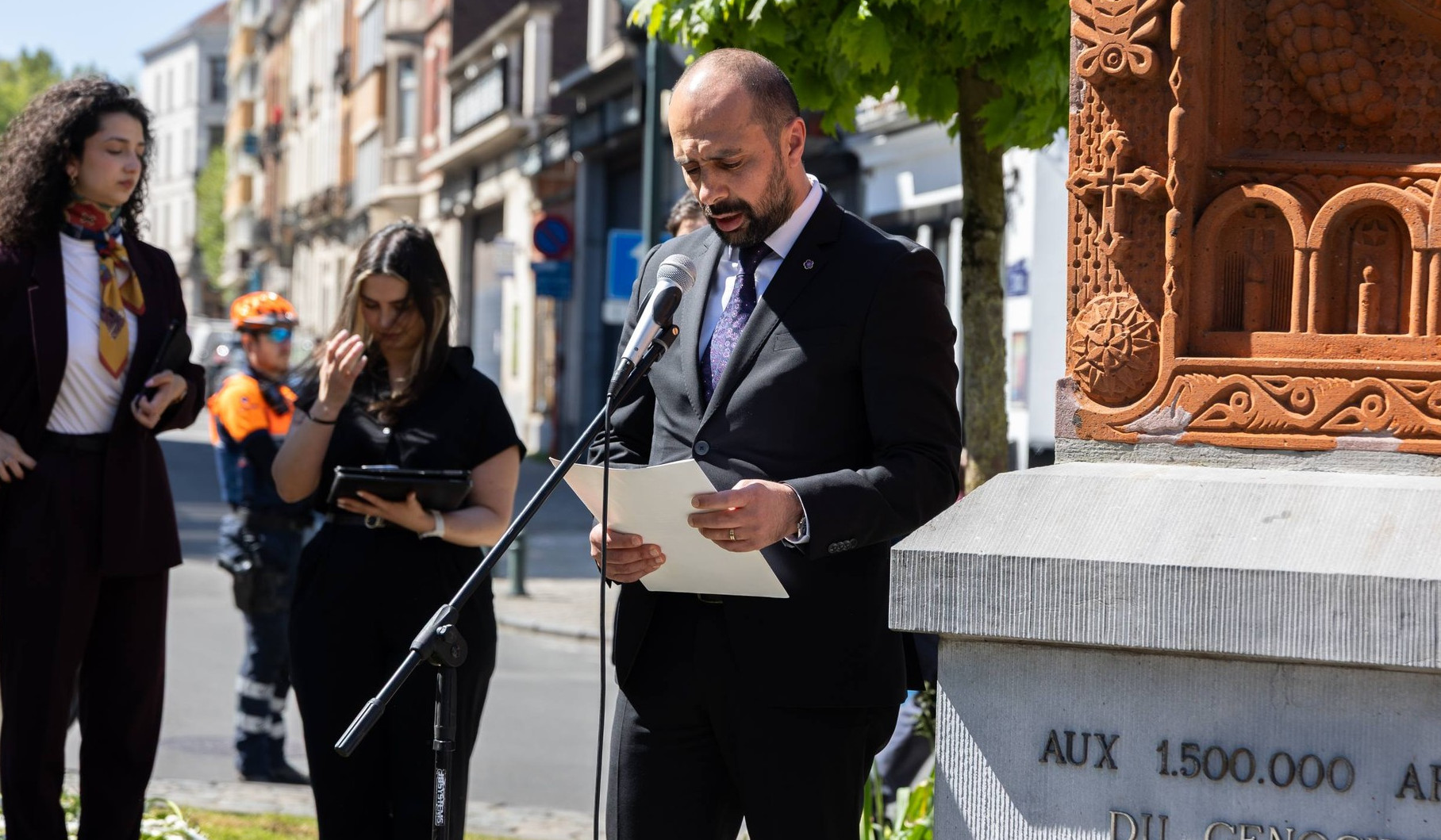 Բրյուսելում ՀՀ դիվանագիտական ներկայացուցչությունների անձնակազմը մասնակցել է Հայոց Ցեղասպանության 111-րդ տարելիցի միջոցառումներին