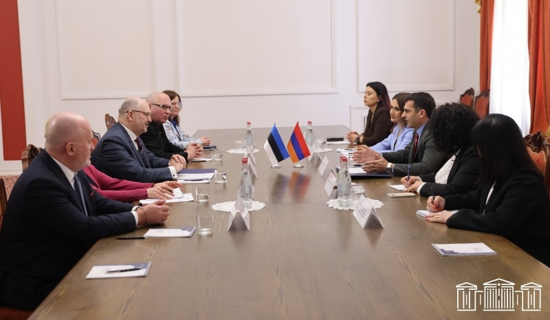 ԱԺ փոխնախագահն Էստոնիա-Հայաստան խորհրդարանական բարեկամական խմբի պատվիրակության հետ քննարկել է համագործակցությանն առնչվող հարցեր