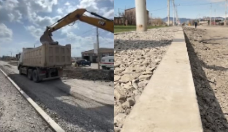 Պետբյուջեի միջոցներով վերականգնվում են Գյումրիի Շիրակացու և Խորենացու փողոցները