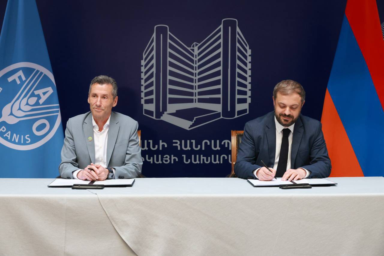 Ստորագրվել է Հայաստանի կառավարության և Պարենի կազմակերպության 2026–2030 թթ․ գործընկերության շրջանակը ներկայացնող փաստաթուղթ