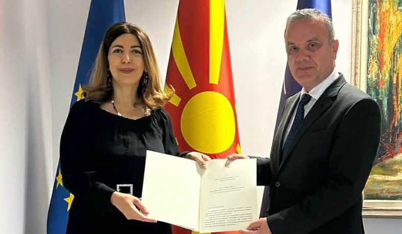 Դեսպան Ծովինար Համբարձումյանը իր հավատարմագրերի պատճենն է հանձնել Հյուսիսային Մակեդոնիայի արտաքին գործերի և առևտրի փոխնախարարին