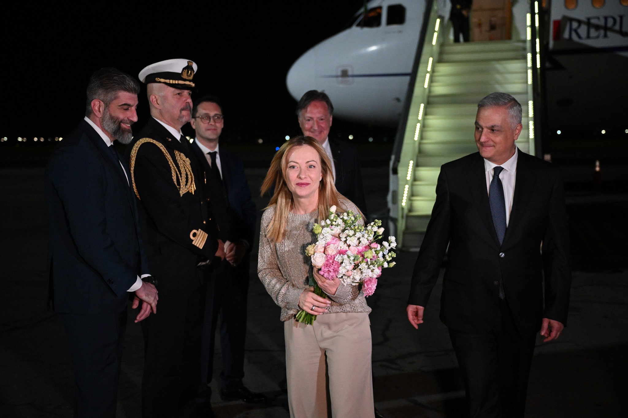 Prime Minister of Italy Giorgia Meloni arrived in Armenia