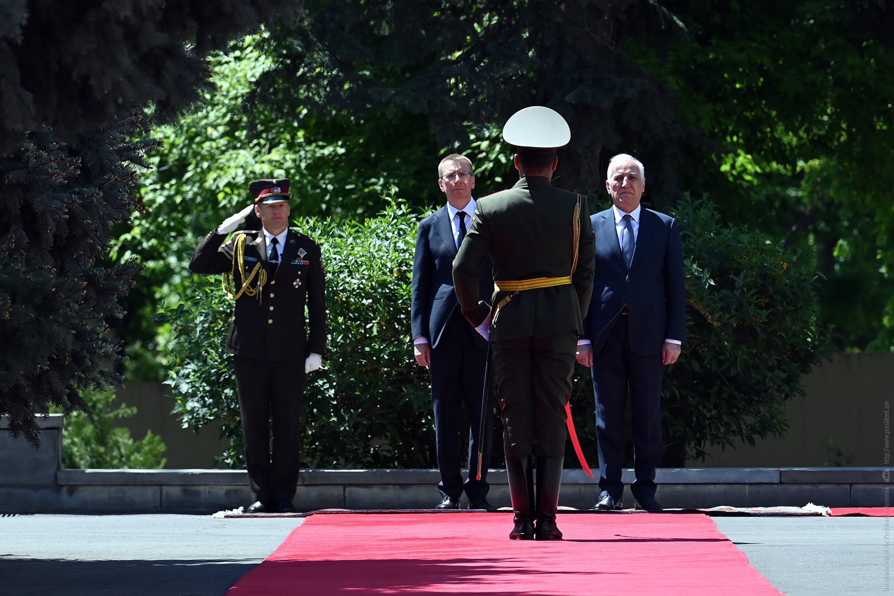 President Vahagn Khachaturyan held a meeting with President of Latvia, Edgars Rinkēvičs